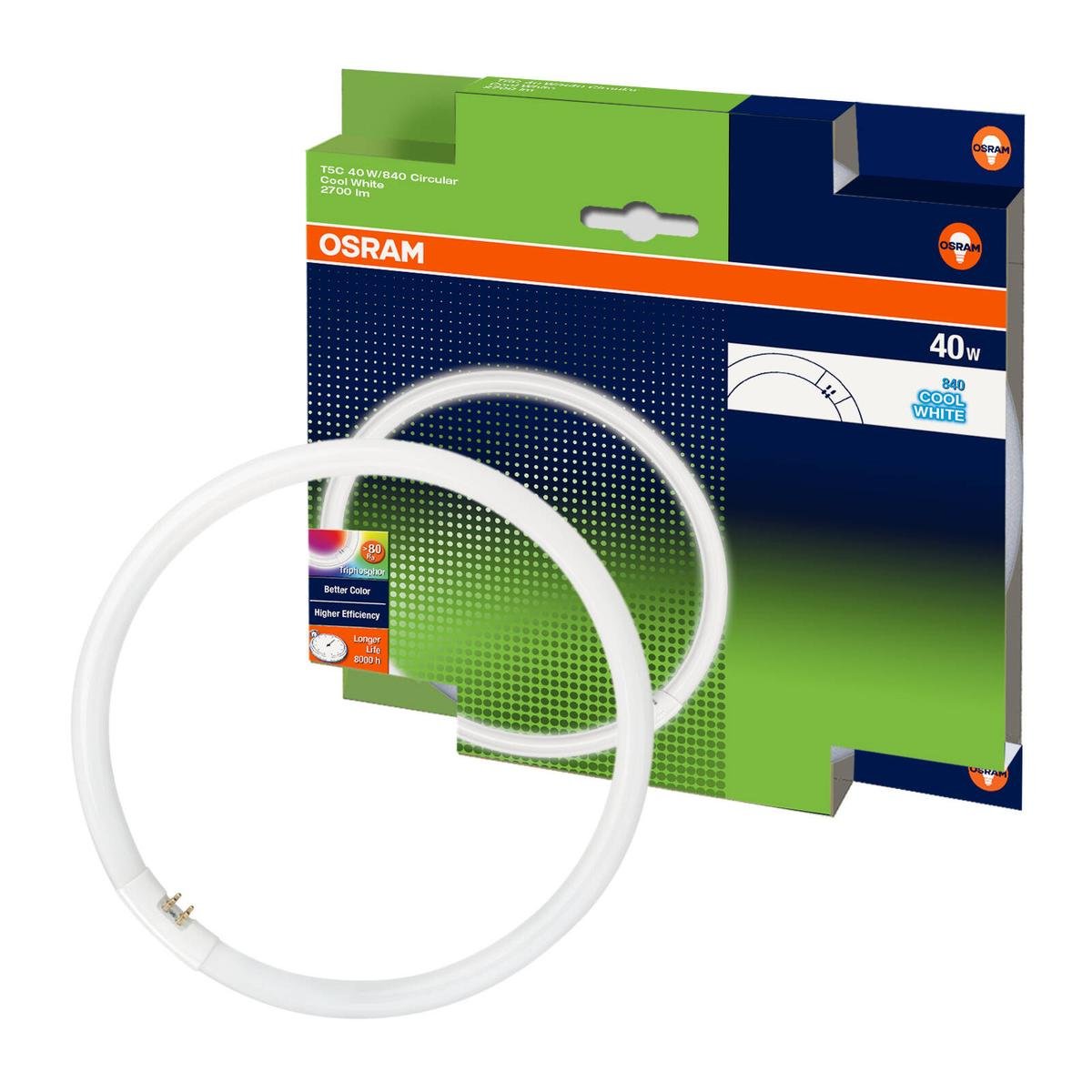 Osram T5C 16mm 40W 2700lm Cool White Circular Fluorescent Lamp