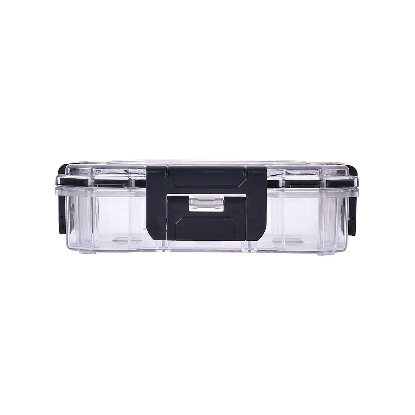 Tactix 9 Compartment Waterproof Storage Box - Large Clear Stackable Polycarbonate Organiser