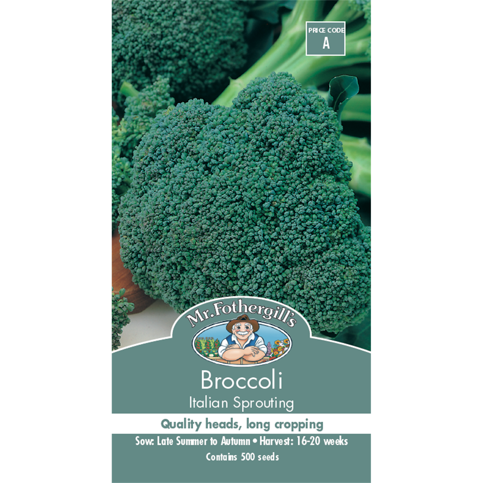 Mr Fothergill's Italian Sprouting Broccoli Seeds - Vigorous Green Heads & Side Shoots