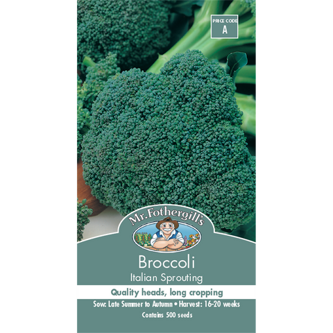 Mr Fothergill's Italian Sprouting Broccoli Seeds - Vigorous Green Heads & Side Shoots
