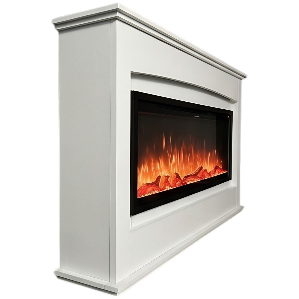 Modern Flames Kensington Mantle Suite Electric Fireplace - White - 10 Flame Colours, Logset - KEN50-AU