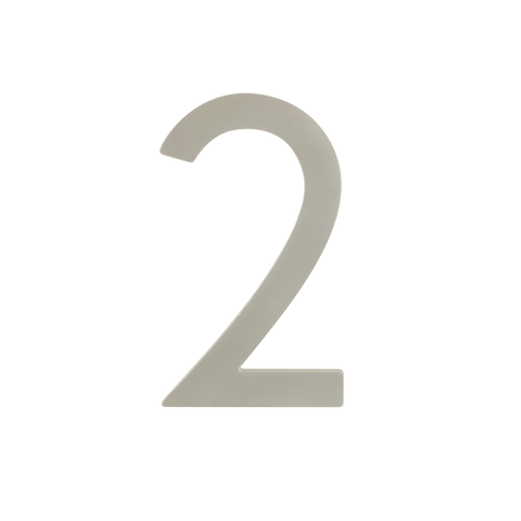 Sandleford Lorne Numeral 2 100mm Stainless Steel House Number