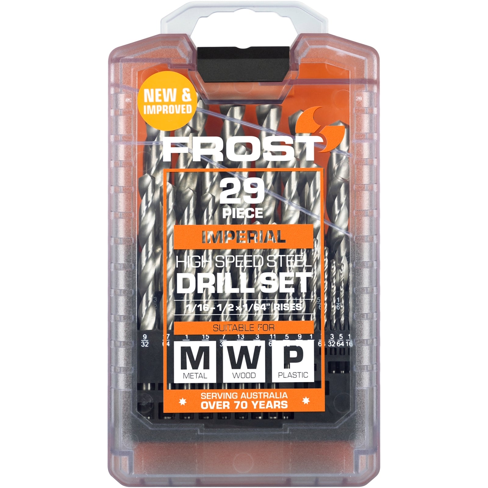 Frost 29 Piece HSS Imperial Jobber Drill Set