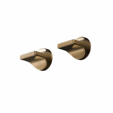 Rogerseller Pinch Wall Top Assembly - Brushed Gold Finish - 200mm Wide - 3606004314