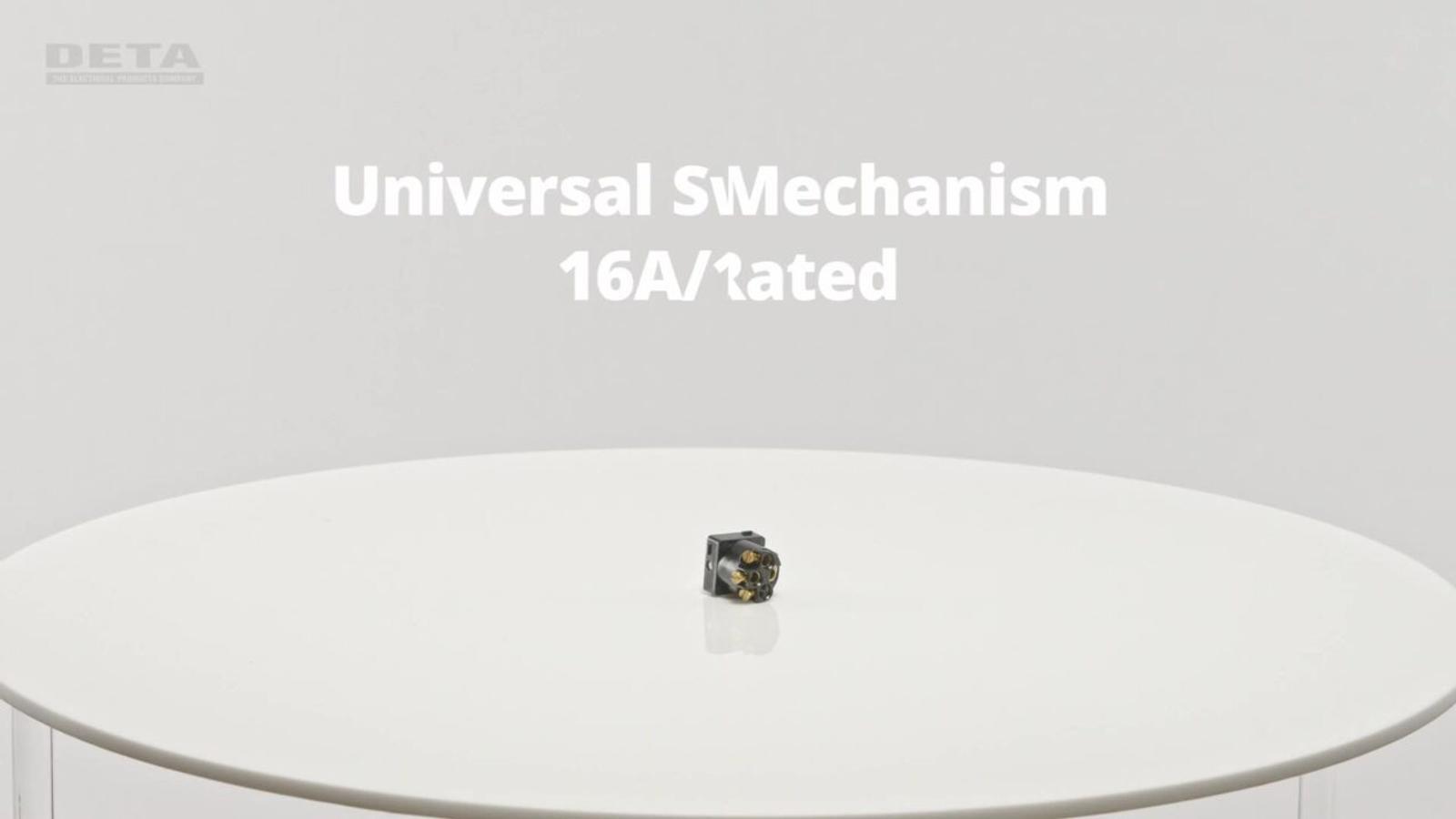 DETA White Switch Mechanism 16A 250V Polycarbonate Architrave Indoor