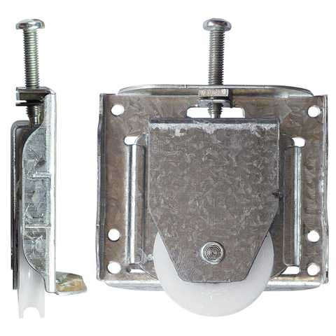 Rolltrak Adjustable Steel Carriage & Acetal Roller for Wardrobe Doors