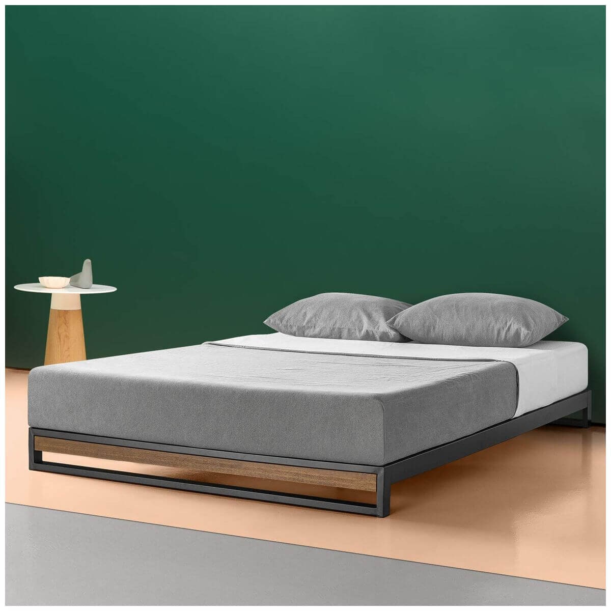 Zinus Double 35cm Ironline Bed Base - Black Steel Frame, 2019 Good Design Award - AU-IRPF-14D