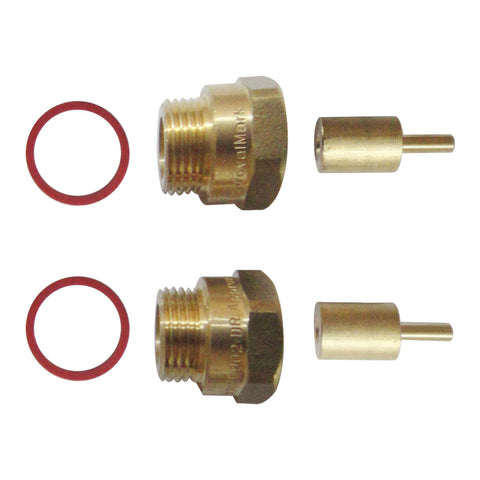 Kinetic 15mm Wall Tap Spindle Extender Lead Free Brass 2 Pack