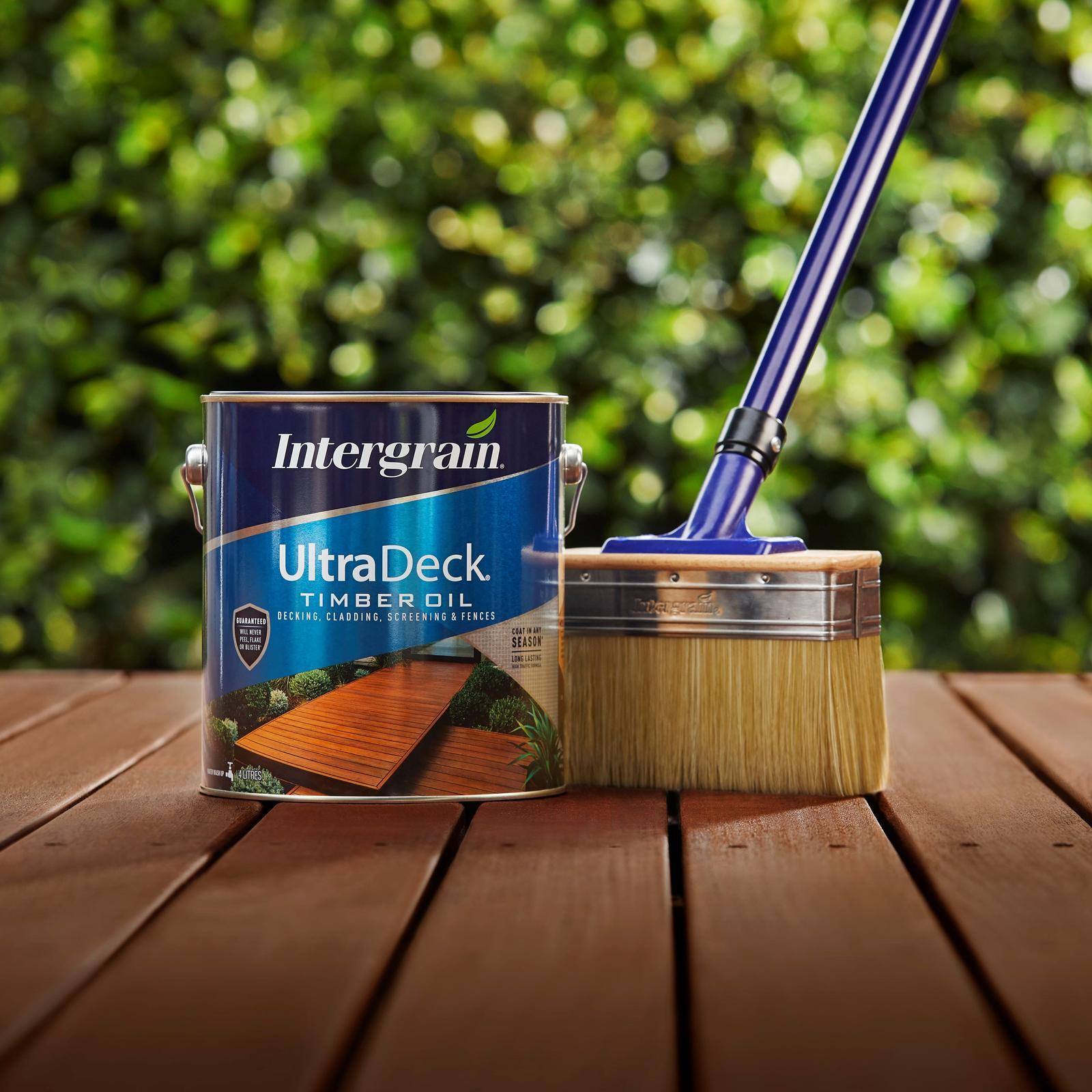 Intergrain 4L Merbau UltraDeck Timber Decking Oil - Water Based, Satin