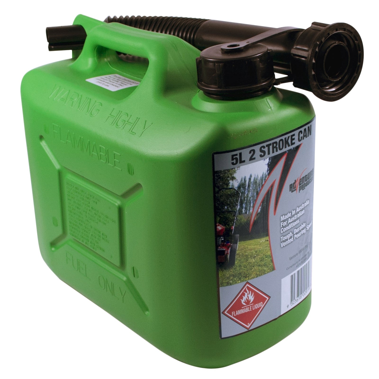 AdVenture Products 5L 2 Stroke Fuel Can And Pourer - SuperSaverAU - view 1