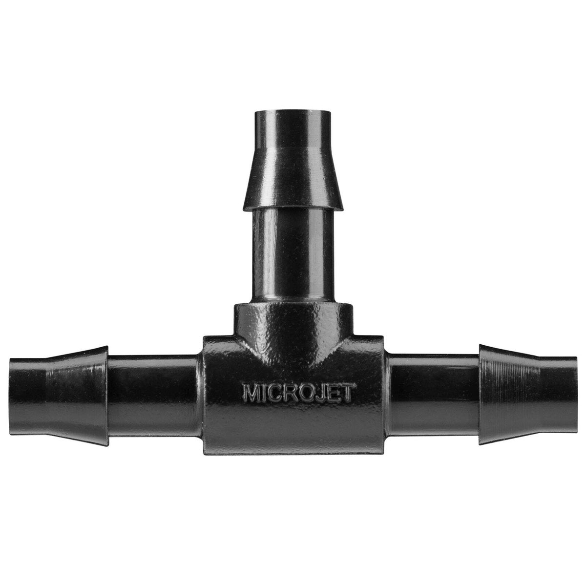 Pope 4mm Barbed Tee - 10 Pack, Black Polypropylene, Above Ground Irrigation