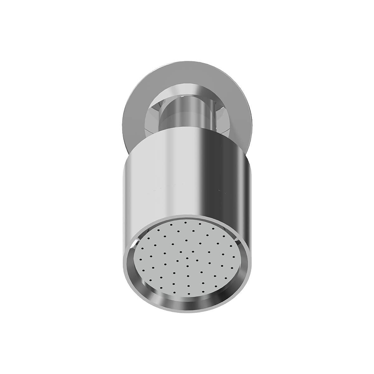 Rogerseller Gas wall shower - solid stream spray, swivel head, brass, Chrome finish - 3506004101