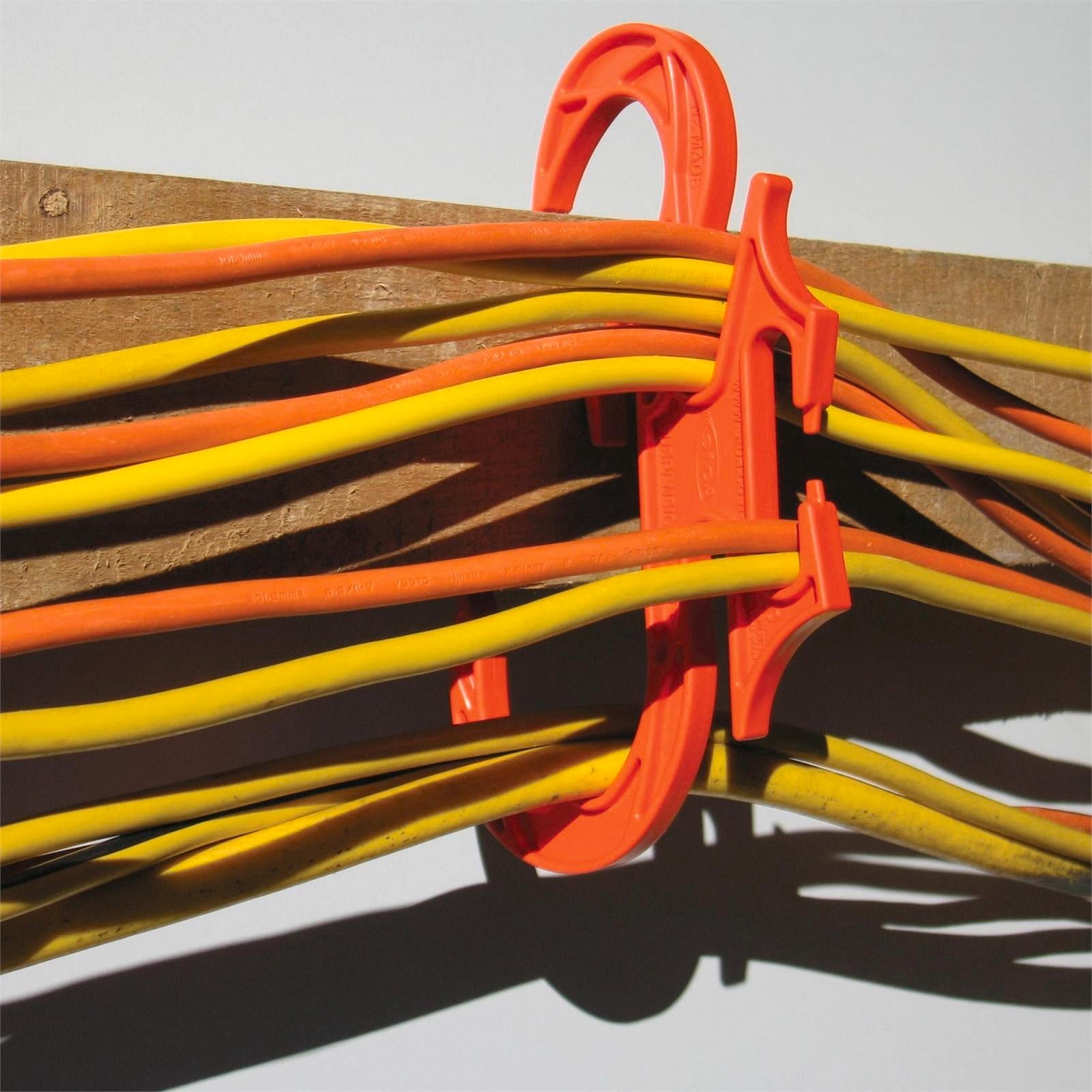 Crescent 230mm Orange Plastic Cable Suspension Hanger Storage Hook