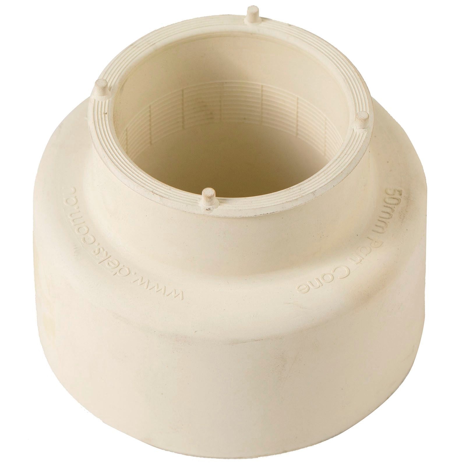 Deks 50mm White Rubber Dekfit Pan Cone
