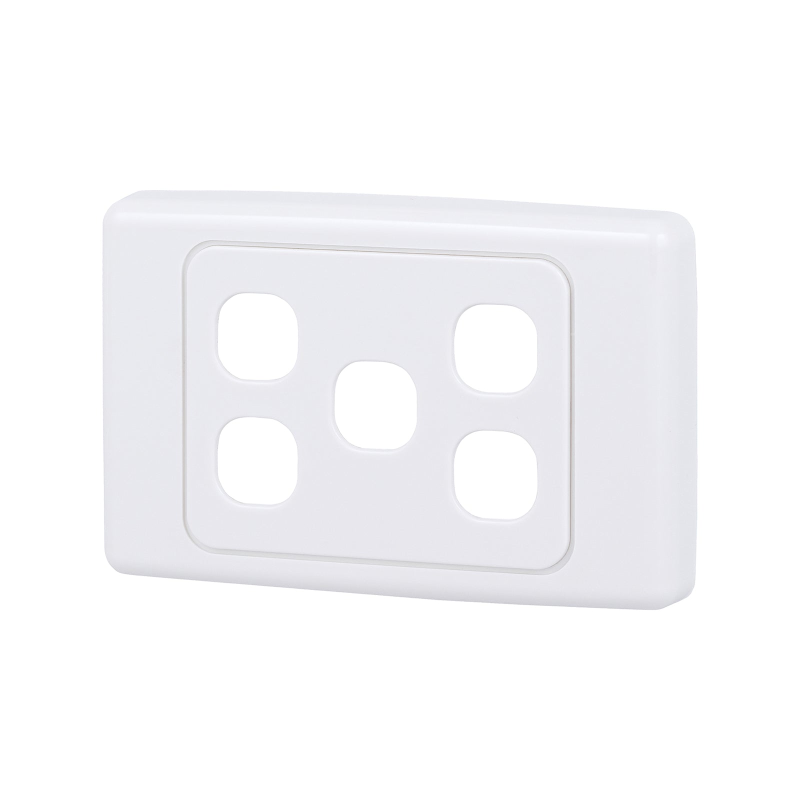 DETA 5 Aperture Grid Plate, White Plastic, 75mm x 115mm, Indoor