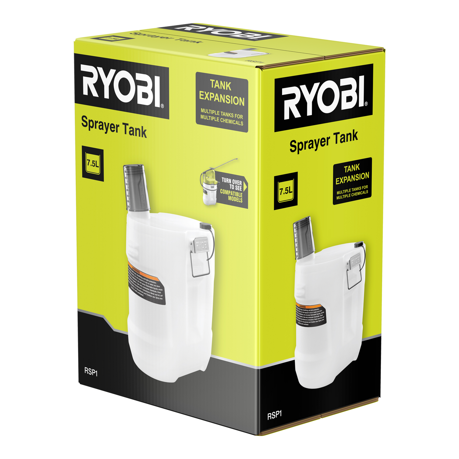 Ryobi 7.5L Sprayer Expansion Tank with Measuring Cup & Locking Latches