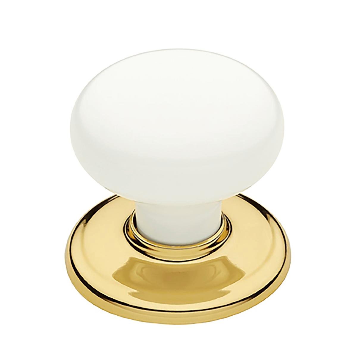 Gainsborough Classic Series Wardrobe Knobset Bright Goldtone / White Interior