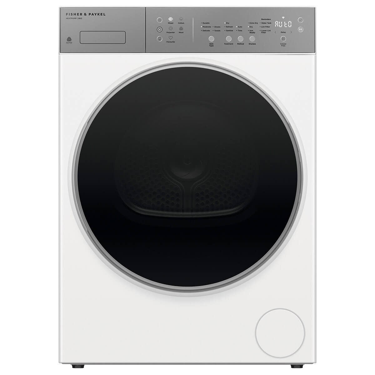 Fisher & Paykel Series 5 8kg Heat Pump Dryer - Woolmark Black, 9 Star Energy Rating, Steam Refresh - DH8060J5