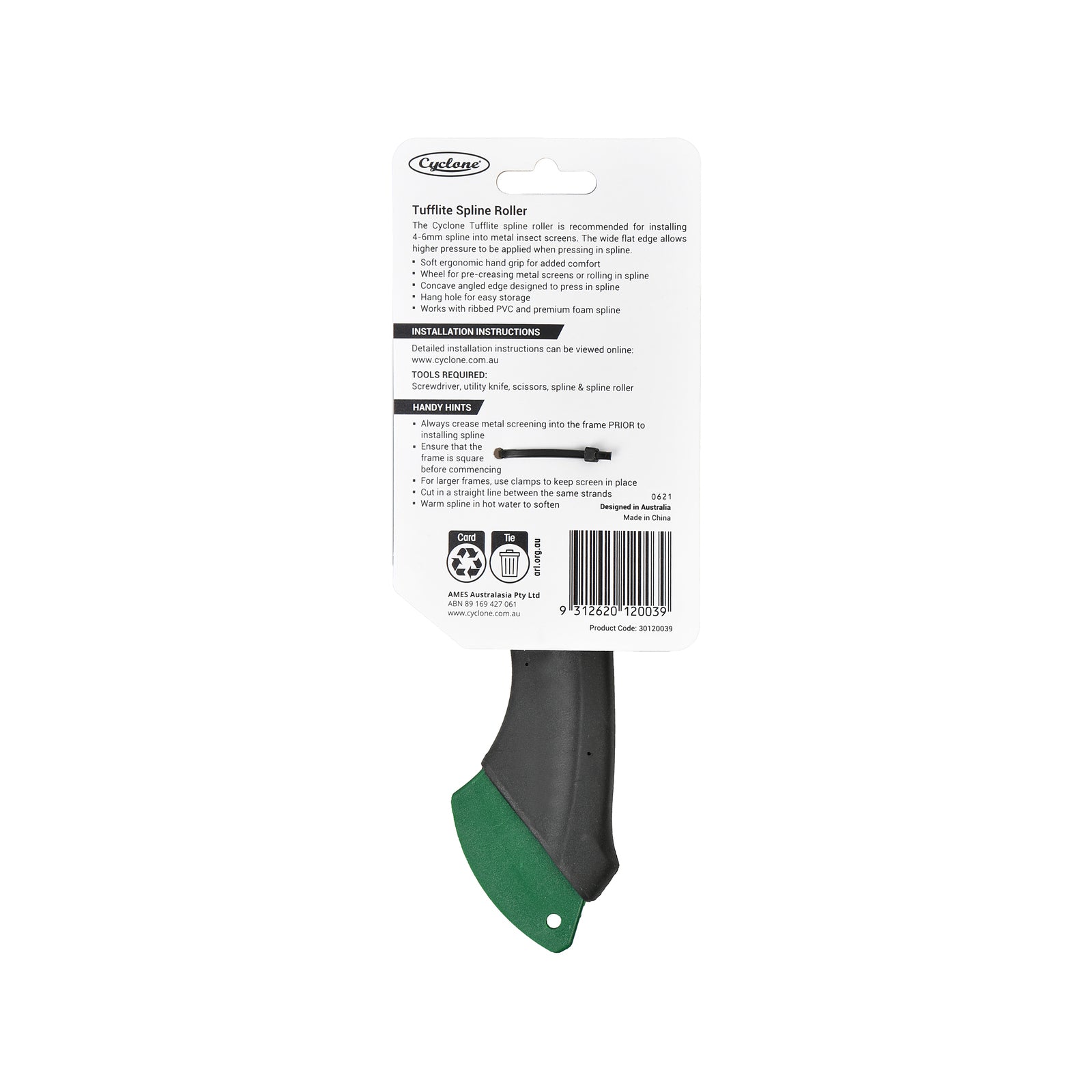 Cyclone Tufflite Synthetic Metal Spline Roller