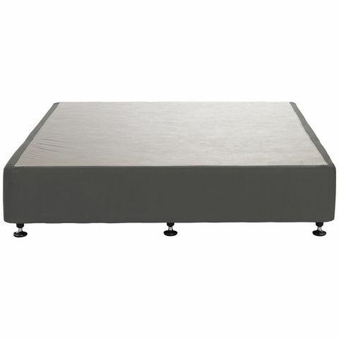 A.H. Beard Domino designer single bed base - grey, 34cm base height, Australian made - FODEB3BSGL