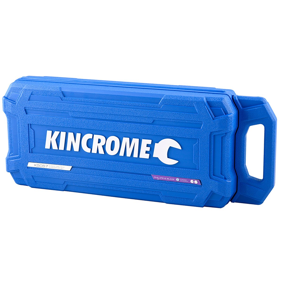 Kincrome 8 Piece Thru Tang Screwdriver Set Acetate and CR-V Magnetic Tip