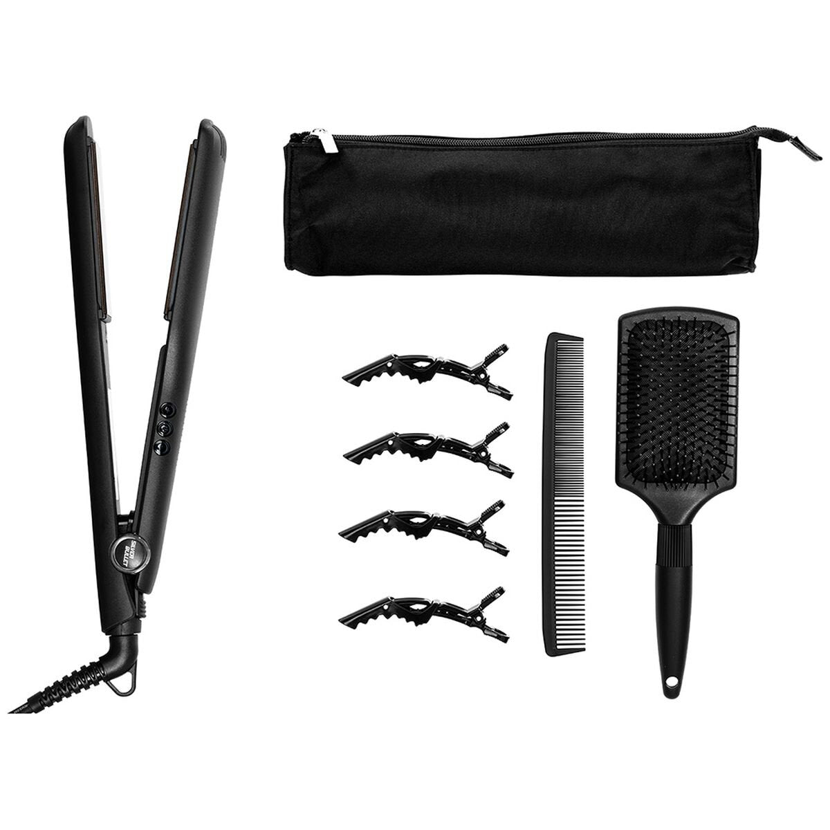 Silver Bullet Keratin 230 Wide Plate Straightener - 37mm Ceramic Tourmaline Floating Plates - 900424