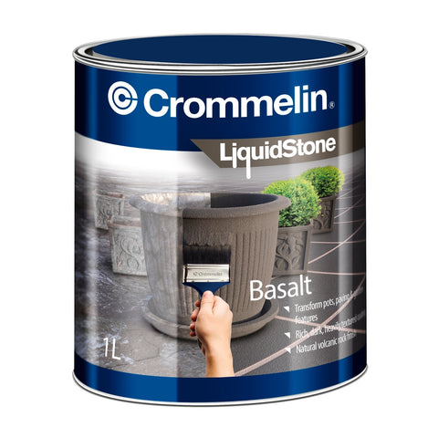 Crommelin LiquidStone Basalt 1L Waterborne Acrylic Concrete Coating, Indoor/Outdoor