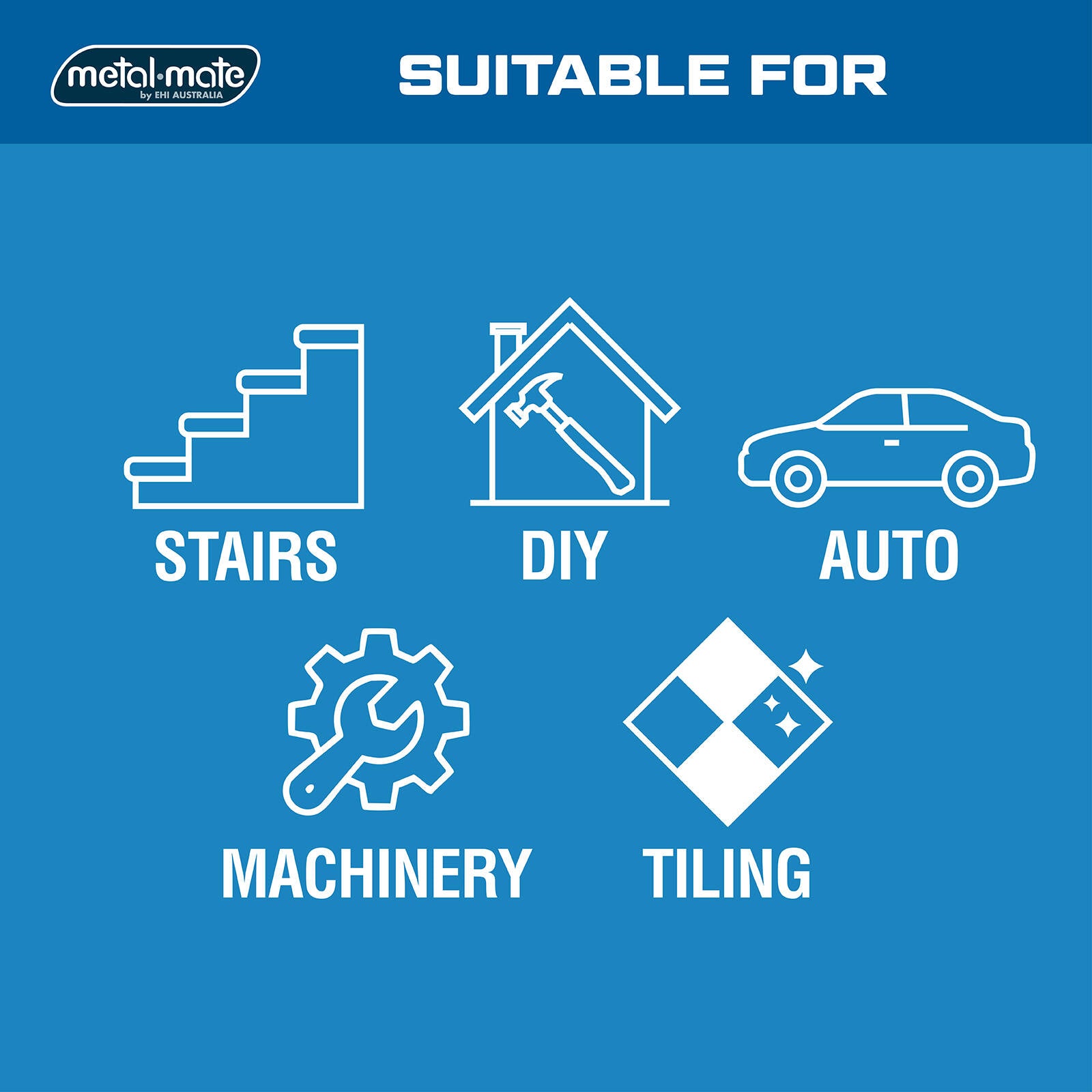Metal Mate 43.2 x 23mm 1m Mill Finish Aluminium Stair Nosing