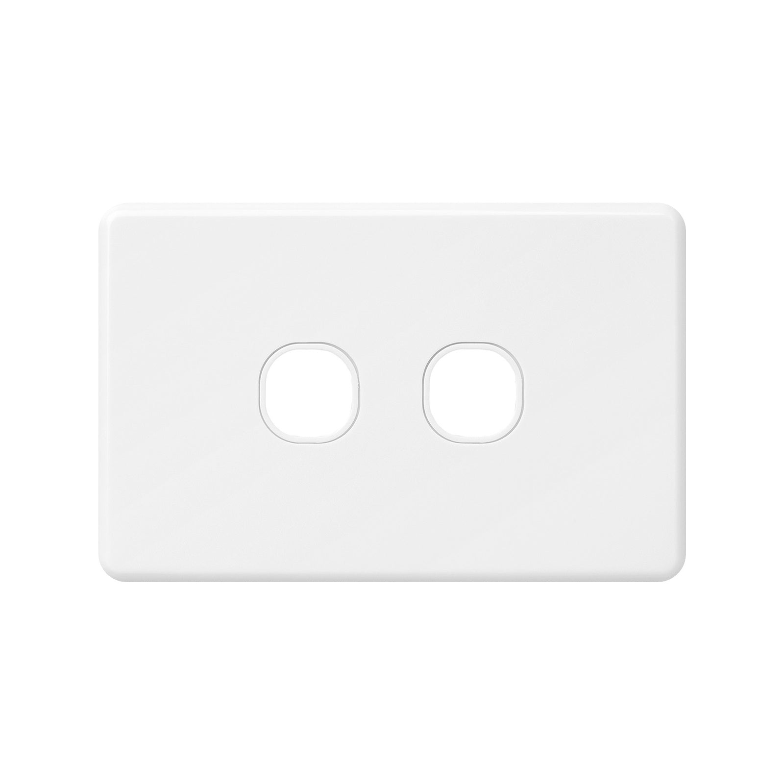 DETA X6 Two Gang Grid Plate White Polycarbonate Customisable