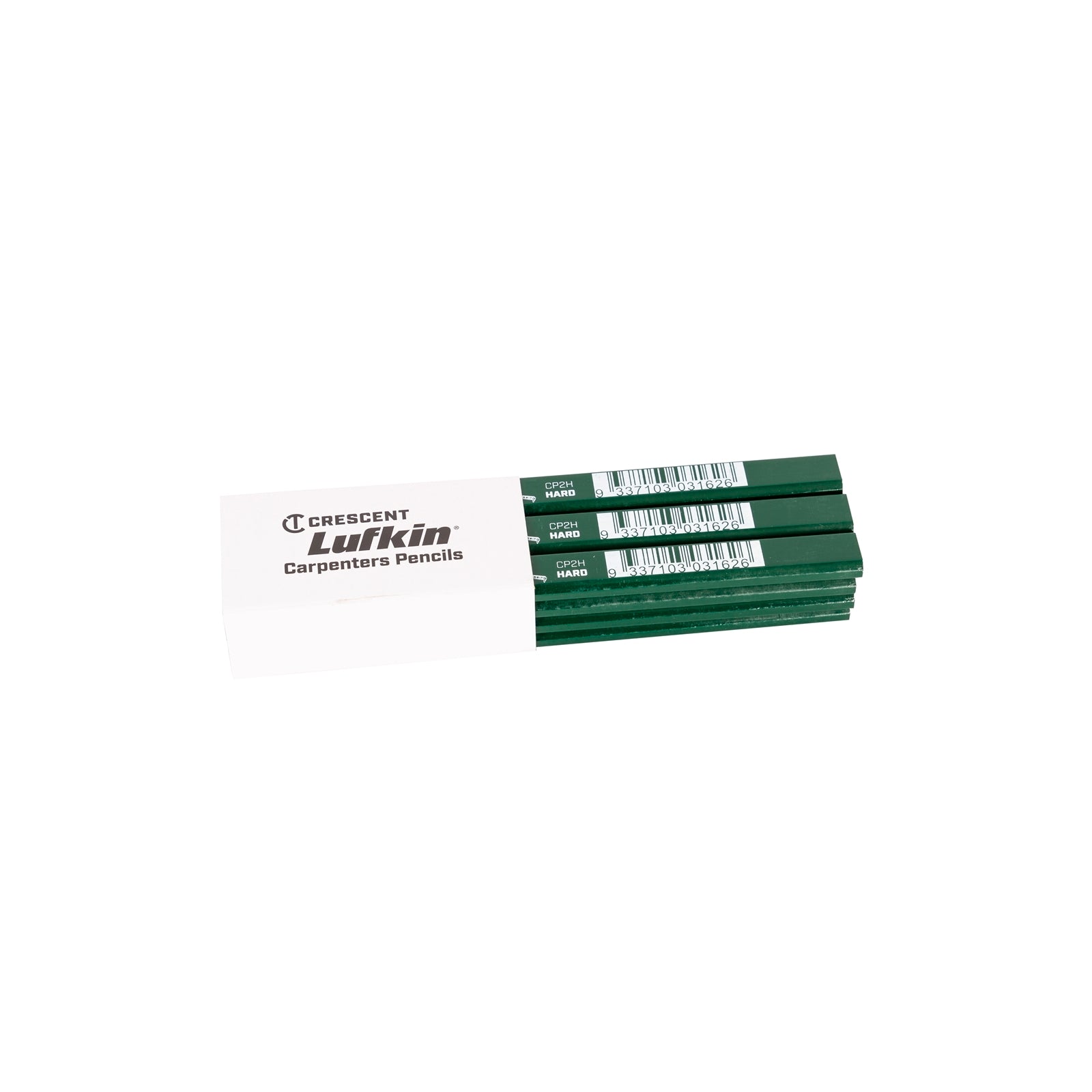 Crescent Lufkin Hard Green Carpenters Pencil, Wood, Hard Lead, Waterproof