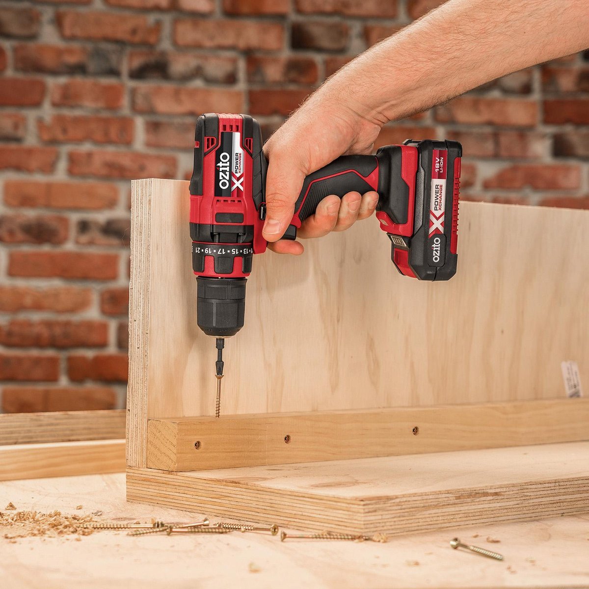Ozito Cordless Compact Drill & Impact Driver Kit - 18V - Plastic - DIY Use - SuperSaverAU - view 3