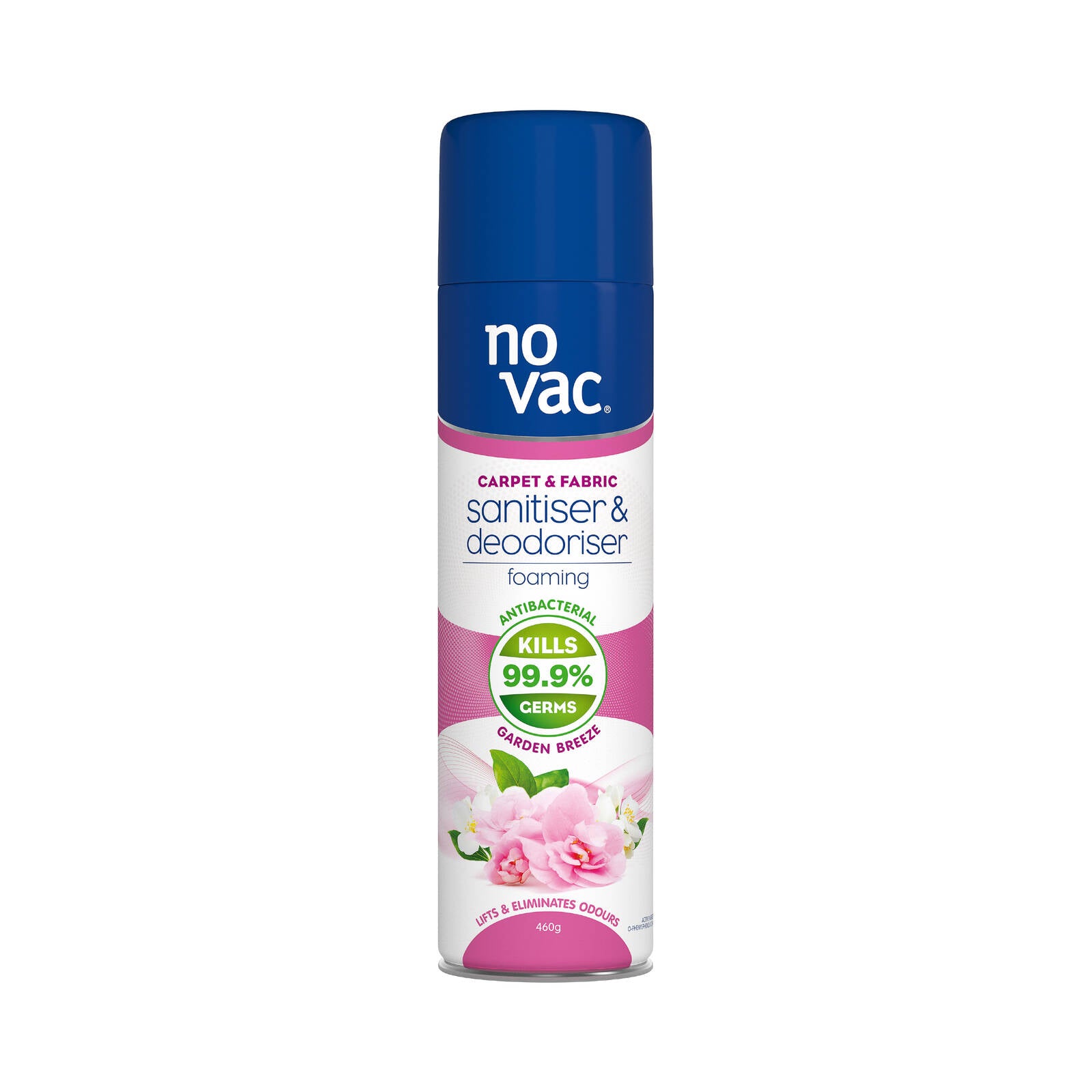 No Vac 460g Garden Breeze Foaming Carpet & Fabric Sanitiser & Deodoriser