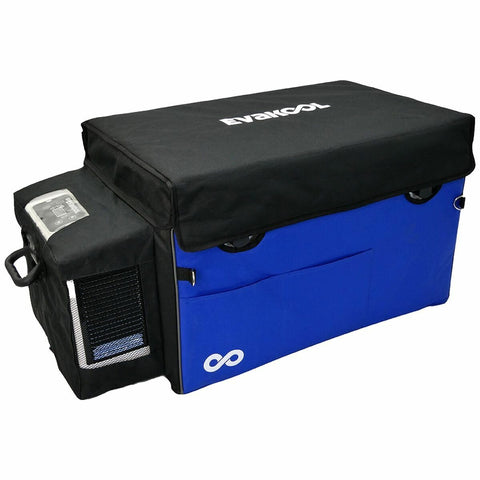 EvaKool Infinity 60L fibreglass fridge/freezer insulated protective cover - removable lid, blue - RFE60-CVR