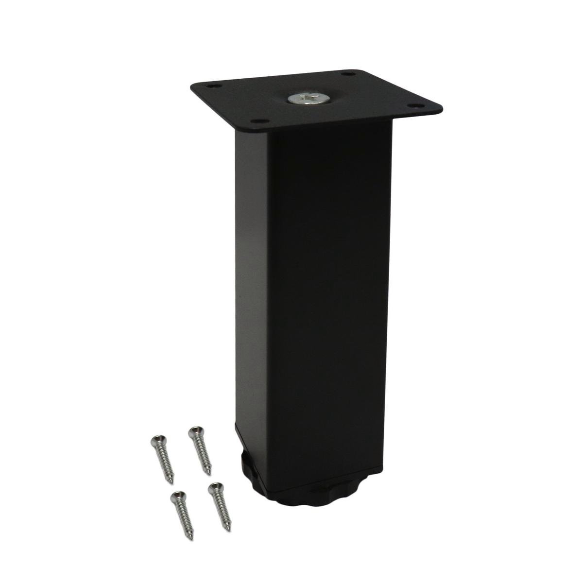 Adoored Table Leg - 40 x 40 x 150mm - Steel - Black Finish - SuperSaverAU - view 1