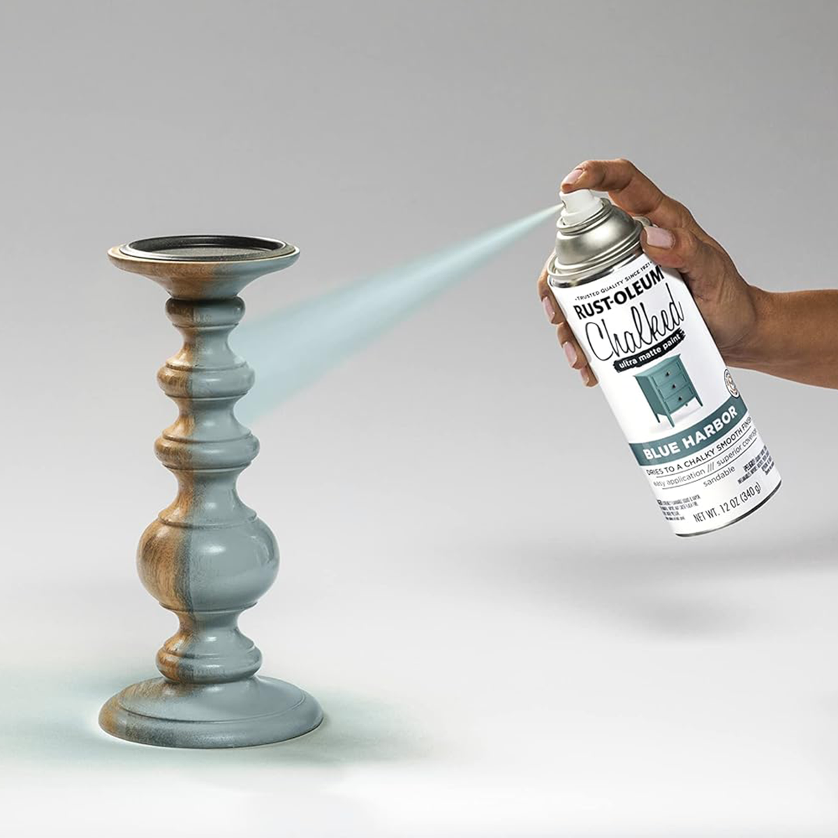 Rust-Oleum Charcoal Ultra Matt Spray Paint 340g Solvent Easy Application - SuperSaverAU - view 4