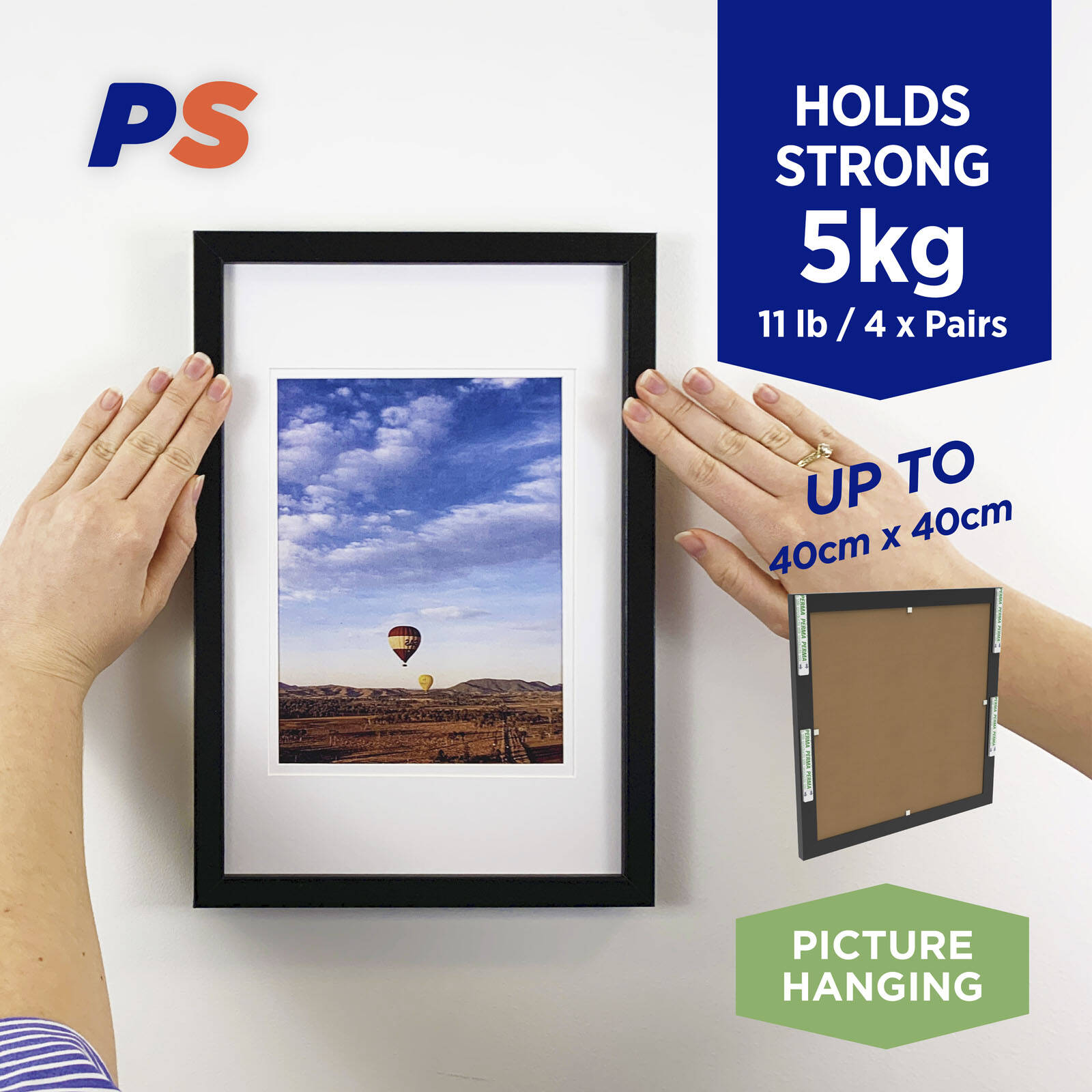 Permastik Thin Self-Adhesive Picture Strips - 30 Pairs