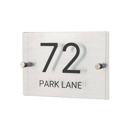 Numero Customisable Address Sign Weather Resistant with Mounting Hardware