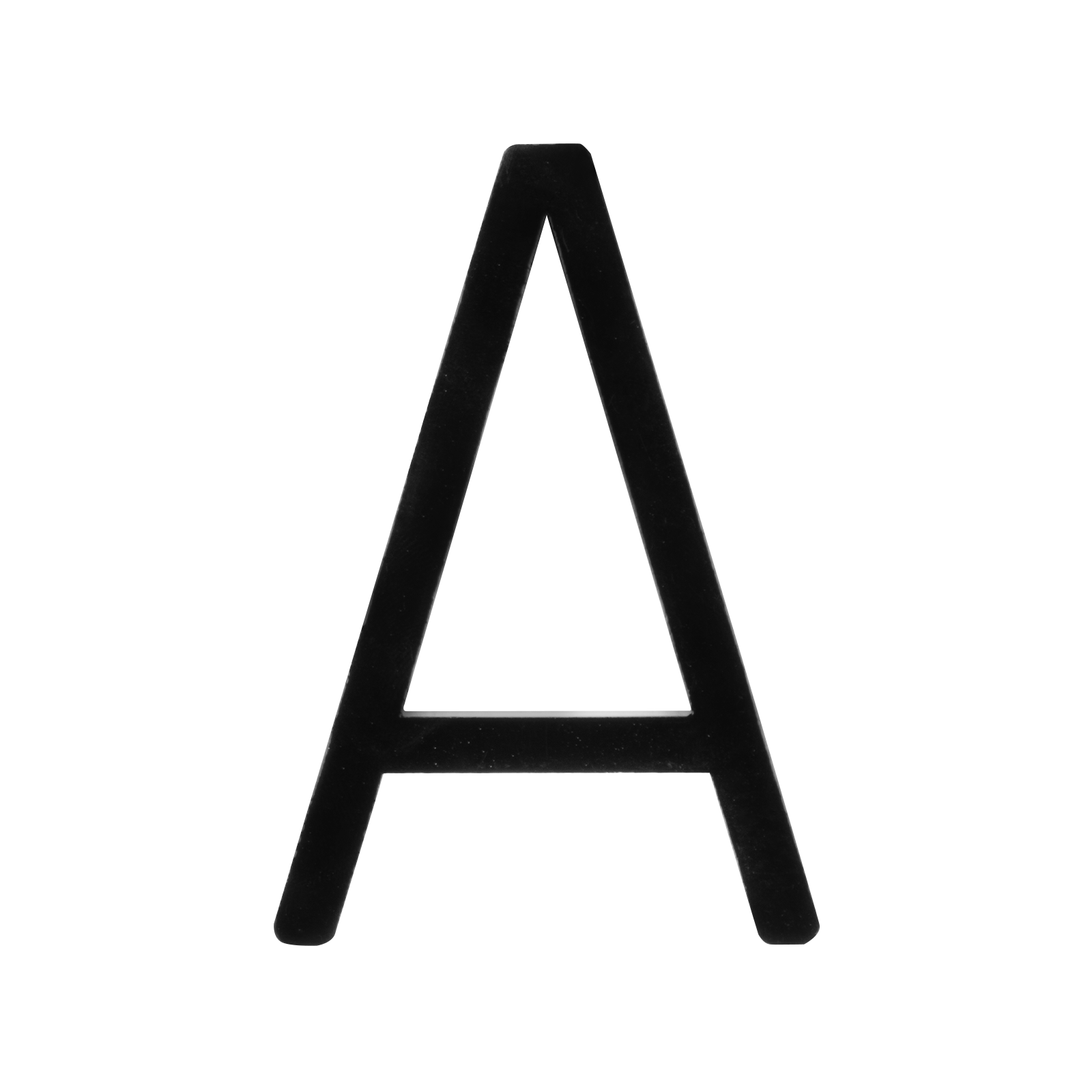 Sandleford Zone Letter W 75mm Black with 3M Tape