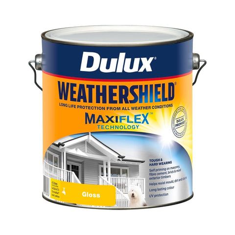 Dulux Weathershield Gloss Exterior Paint 4L - Bold Yellow - 4L - SuperSaverAU - view 1