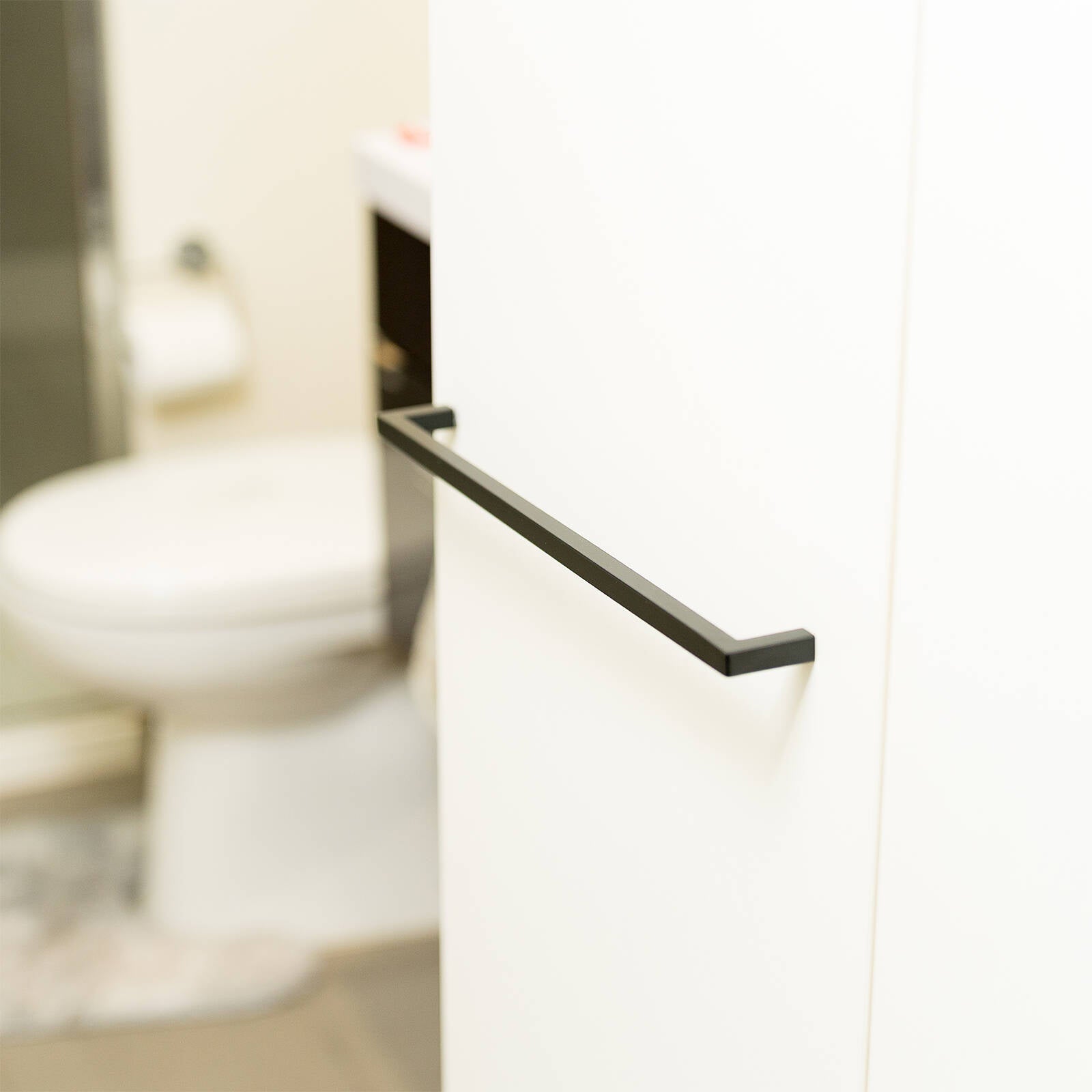 Taskmaster 320mm Matte Black Hollow Square Steel Cabinet Handle