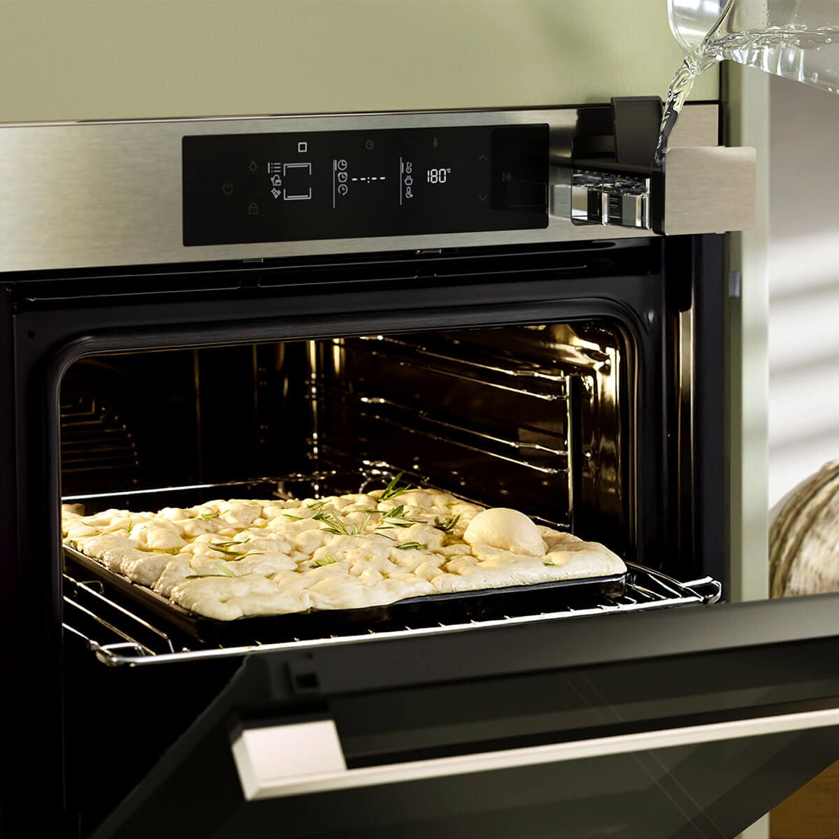Haier 60cm 600 Series Pyrolytic Oven - 78L, 16 Functions, Steam Assist Plus, Air Fry - HWO60S16TPX5