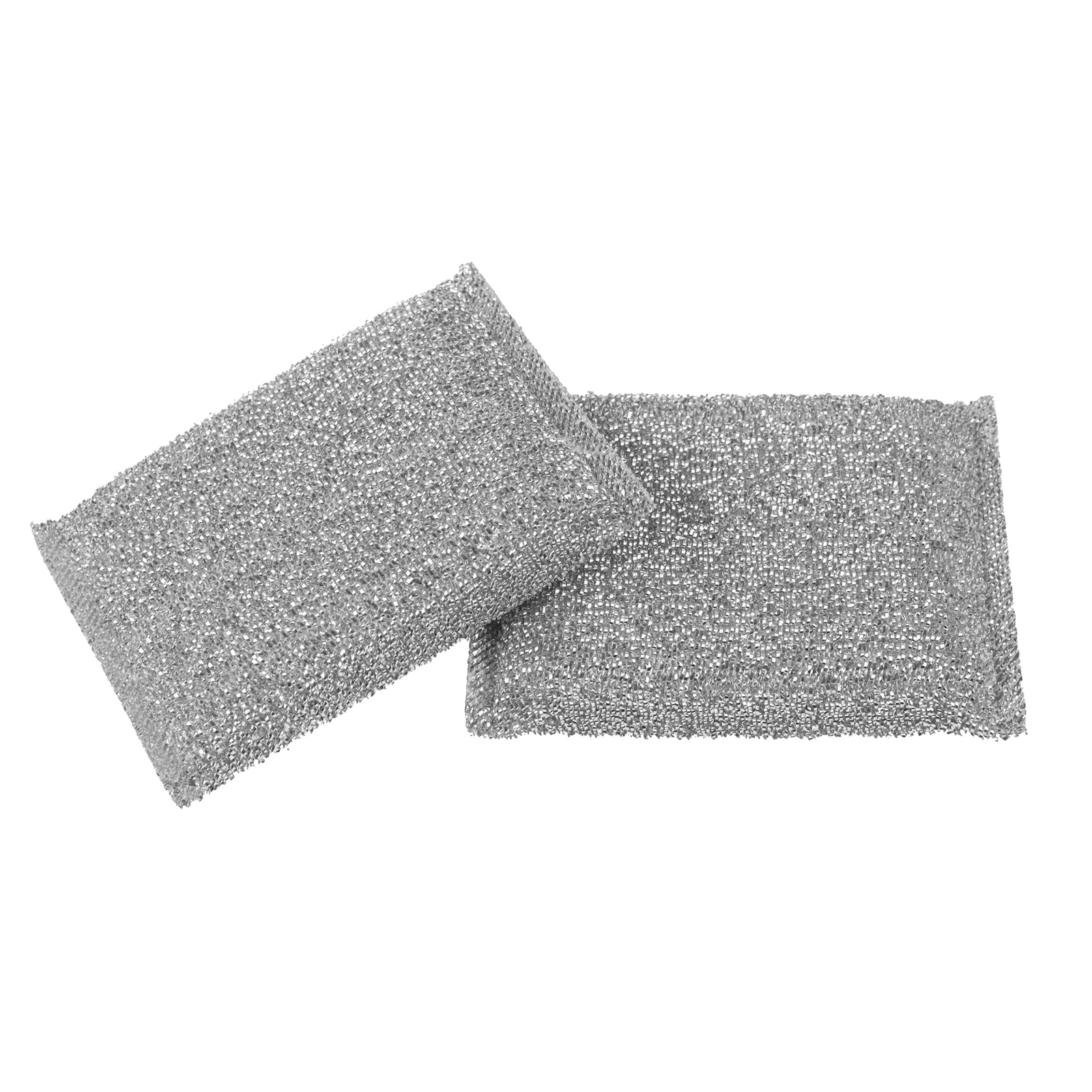 All Set Silver Mesh Sponge Scourer 5 Pack Non-Scratch PU Foam