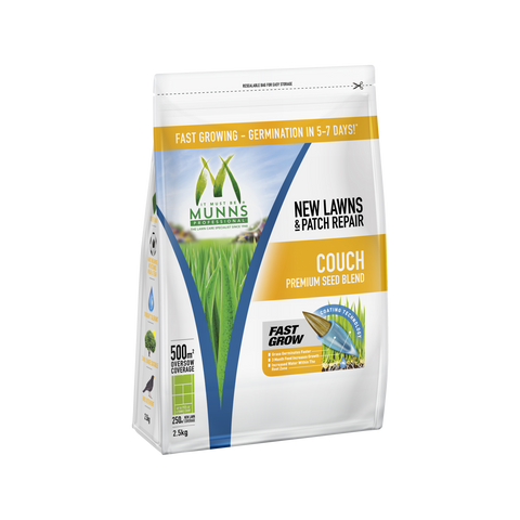 Munns Professional 2.5kg Couch Lawn Seed Blend Drought Tolerant