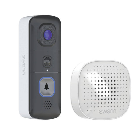 Swann Evo Wireless Video Doorbell with Chime Unit - 1.7MP HD - 140° Viewing Angle - Two-Way Audio - True Detect Sensor - SuperSaverAU - view 1