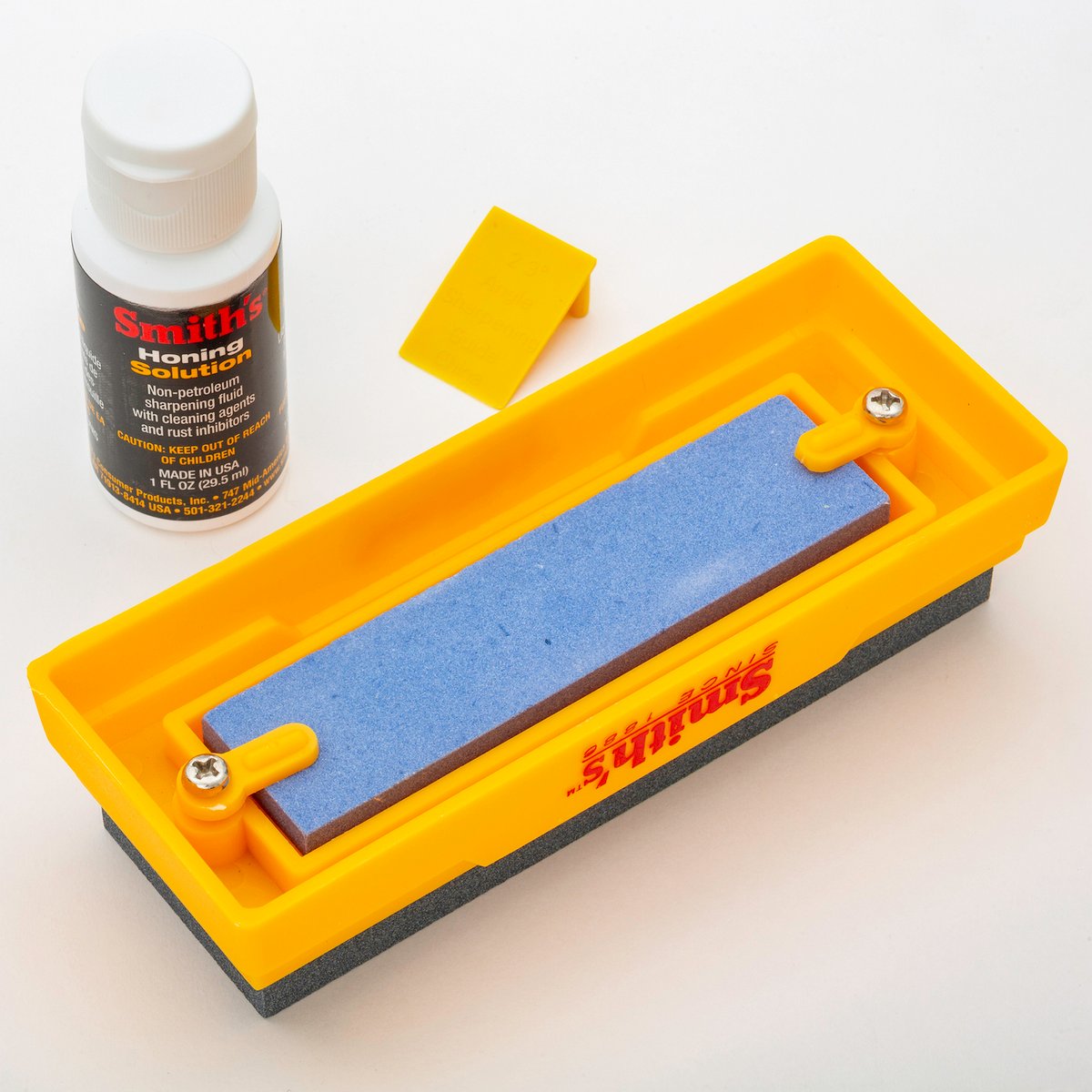 Smith S Combination Bench Stone Kit - 5" Medium & 4" Dual Grit Stones - Honing Solution Included - SuperSaverAU - view 5