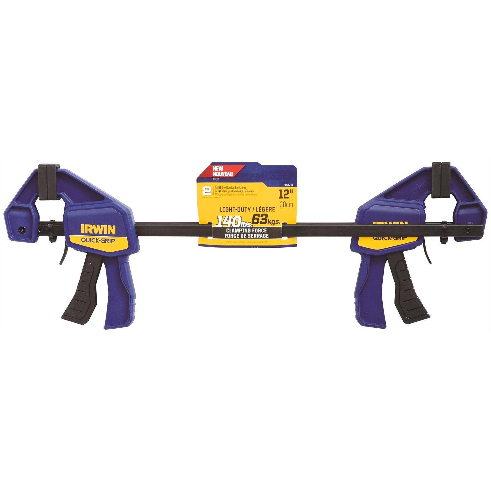 Irwin Quick Grip 300mm Mini Bar Clamp - 2 Pack