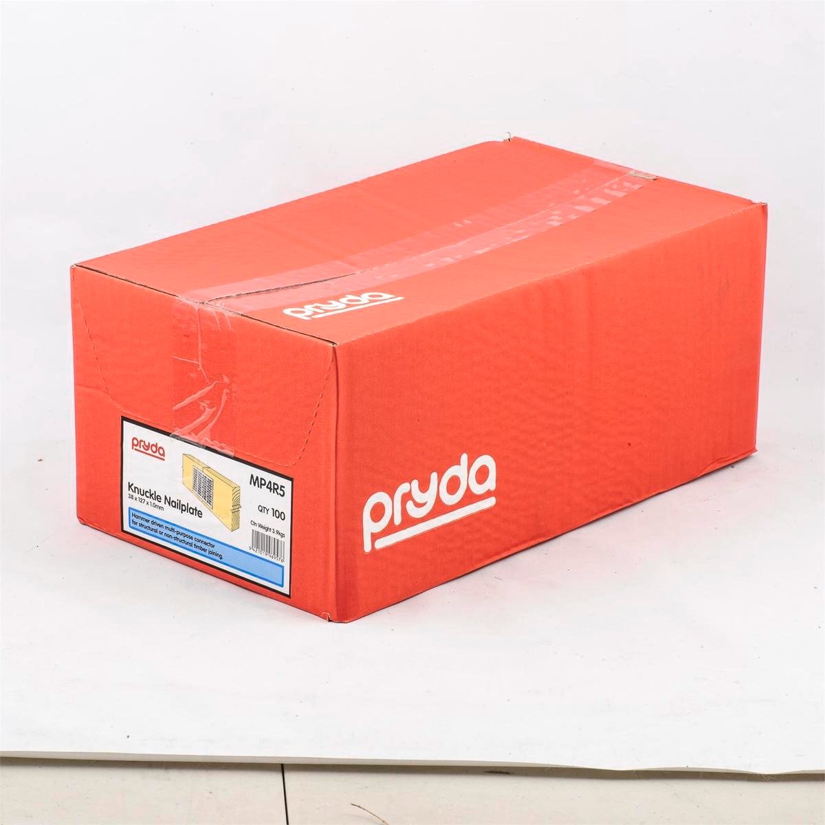 Pryda Nailplate Knuckle 38 x 127mm Box 100 - Galvanised Steel Connector - SuperSaverAU - view 1