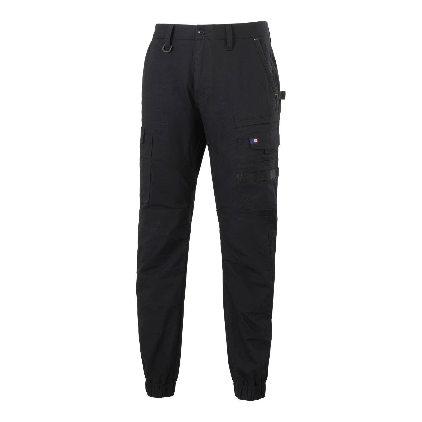 Citeco Black Cuffed Cargo Pant - Stretch Ripstop 235gsm, Size 107R