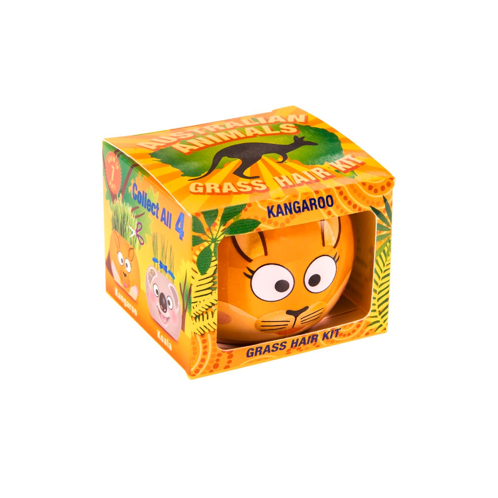Mr Fothergill's Kangaroo Grass Hair Growing Kit, Fun Kids' Ryegrass Kit