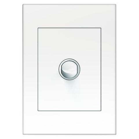 HPM VIVO 1 Gang Wall Switch, White, 10A 240V 2 Way (EV770/1WE)